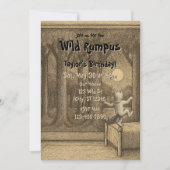 Invitation Wild Rumpus Birthday (Devant)