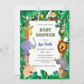 Invitation "Wild Safari Animal Jungle Baby (Devant)