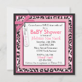 Invitation Wild Thing Carré rose (Dos)