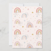 Invitation Wild & Three Muted Rainbow Girl's Birthday Party (Dos)