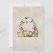 Invitation Wild Three Woodland Party Animals 3rd Birthday (Dos)