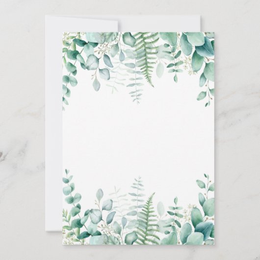 Invitation Wild un 1er anniversaire girafe jungle forêt (Dos)