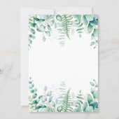 Invitation Wild un 1er anniversaire girafe jungle forêt (Dos)