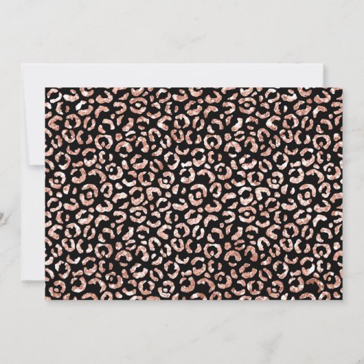 Invitation Wild Weekend Rose Gold Leopard Détails (Dos)