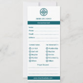 Invitation Wild & Welcome Church Connection Card (Dos)