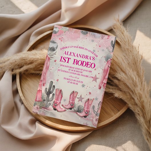 Invitation Wild West 1st Rodeo Birthday