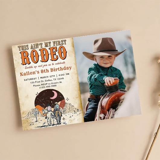 Invitation Wild West Anniversaire Western Cowboy Anniversaire