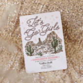 Invitation Wild West Bachelorette Let's Go Girls Itinéraire