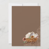 Invitation Wild West Country Western Floral Wagon Baby shower (Dos)