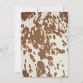 Invitation Wild West Cowboy 6e fête d'anniversaire (Dos)