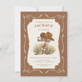 Invitation Wild West Cowboy 7e fête d'anniversaire (Devant)