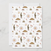 Invitation Wild West Cowboy Country Western Anniversaire Part (Dos)