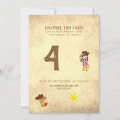 Invitation Wild West Cowboy Cowgirl's Birthday (Dos)