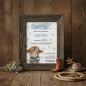 Invitation Wild West First Birthday ・ Little Buckaroo Theme