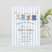 Invitation Wild West First Rodeo Western Cowgirl Birthday (Debout devant)