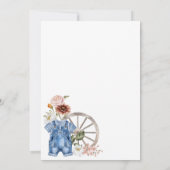 Invitation Wild West Little Cowboy Premier Rodéo 1er annivers (Dos)