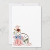 Invitation Wild West Little Cowgirl Premier Rodéo 1er anniver (Dos)