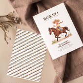 Invitation Wild West Moderne Cowboy Anniversaire