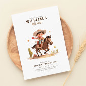 Invitation Wild West Moderne Cowboy Anniversaire