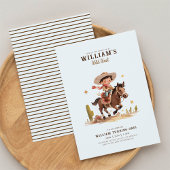 Invitation Wild West Moderne Cowboy Anniversaire