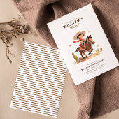 Invitation Wild West Moderne Cowboy Anniversaire