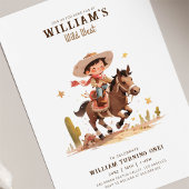 Invitation Wild West Moderne Cowboy Anniversaire