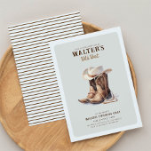 Invitation Wild West Moderne Cowboy Anniversaire