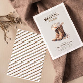 Invitation Wild West Moderne Cowboy Anniversaire