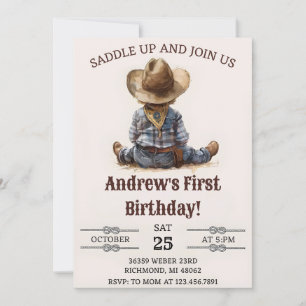 Invitation Wild West personnel Premier Rodeo Cowboy Anniversa