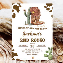 Wild West Rodeo Cowboy 2e fête d'anniversaire