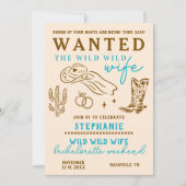 Invitation Wild Wild Wife 4 Jours Itinéraire Bachelorette Par (Devant)