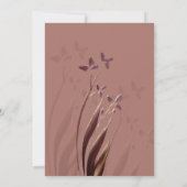 Invitation Wild & Wine-Stained Watercolor Floral (Dos)