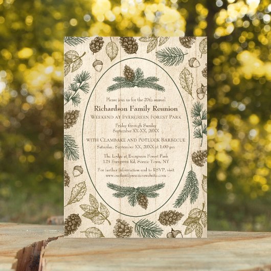 Invitation Wilderness Camping Famille Réunion Jamboree BBQ