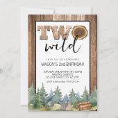 Invitation Wilderness Woodland Two Wild Boy's 2nd Birthday (Devant)