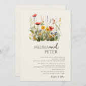 Invitation Wildflower  (Devant / Derrière)