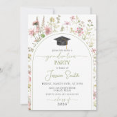 Invitation Wildflower Arch Graduation Invite 2026 (Devant)