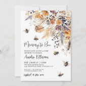 Invitation Wildflower Bee Baby Shower (Devant)