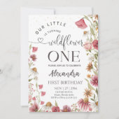 Invitation Wildflower Birthday Garden Party (Devant)