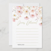 Invitation Wildflower Birthday Time Capsule Card (Devant)