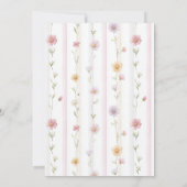 Invitation Wildflower Birthday Time Capsule Card (Dos)