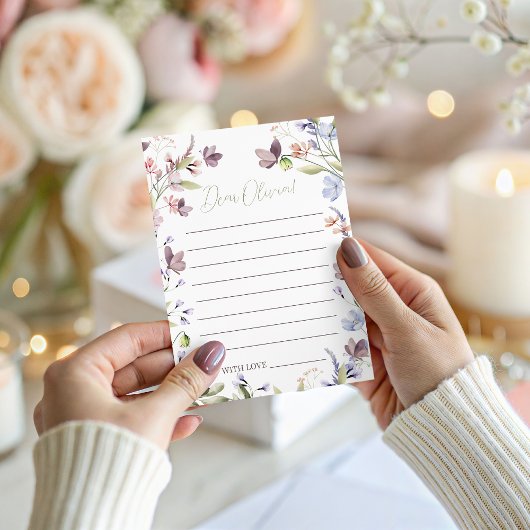 Invitation Wildflower Birthday Time Capsule Card