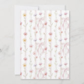 Invitation Wildflower Birthday Time Capsule Card (Dos)