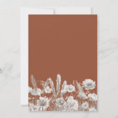 Invitation Wildflower Boho Burnt Orange Wedding (Dos)