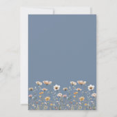 Invitation Wildflower Boho Floral Blue Wedding (Dos)