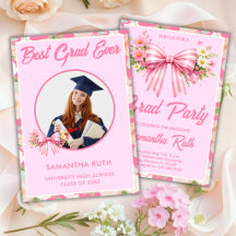 Wildflower Bow Best Grad Ever Photo Graduation