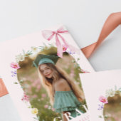 Invitation Wildflower Bow Graduation party Photo Collage