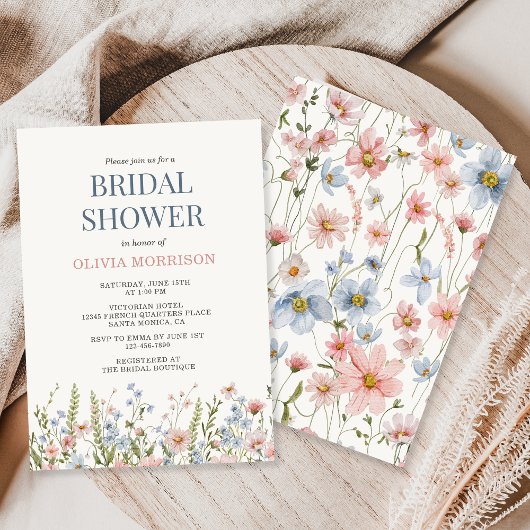 Invitation Wildflower Bridal Shower