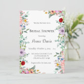 Invitation Wildflower Bridal Shower (Debout devant)