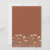 Invitation Wildflower Burnt Orange Floral Wedding (Dos)