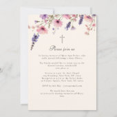 Invitation Wildflower "Celebration of Life" Photo Funeral (Dos)